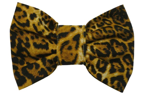 Leopard Print Dog Bow Tie - Dudiedog Leopard Print Dog Bow Tie - Dudiedog