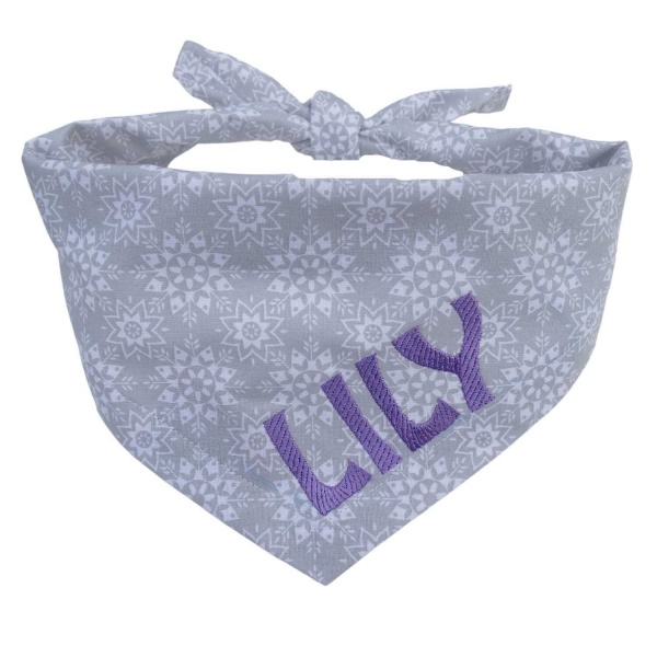 Personalised Scandi Christmas Dog Bandana