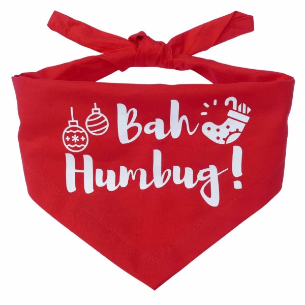 Bah Humbug Christmas Dog Bandana