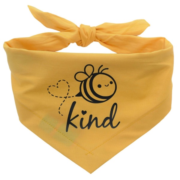 Bee Kind Printed Dog Bandana