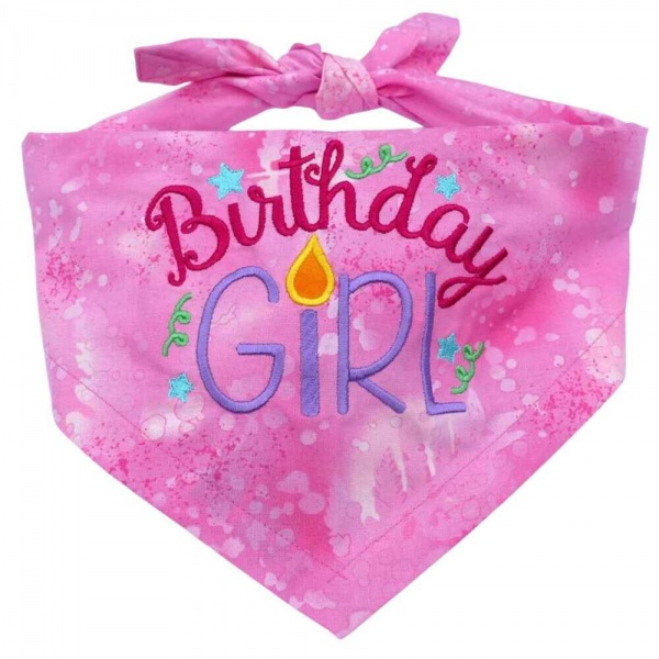 Birthday Dog Bandana (Girl)