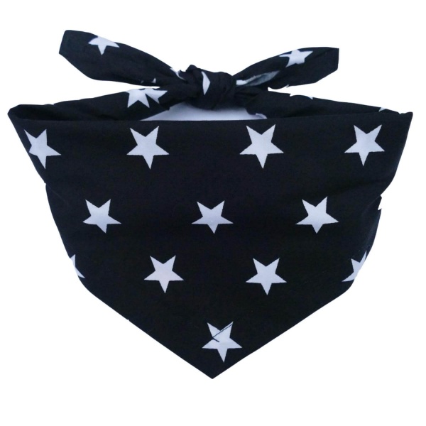 Black Superstar Dog Bandana