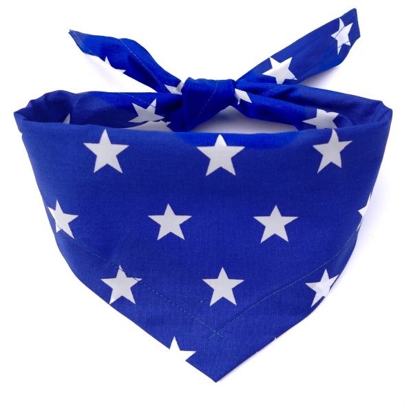 Blue Superstar Dog Bandana