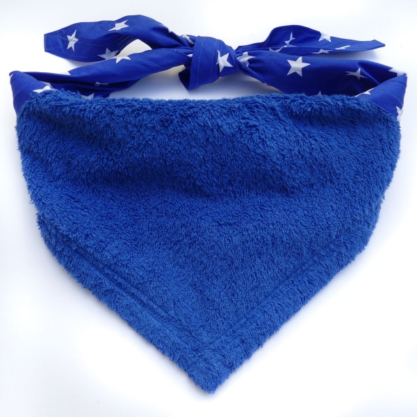 Blue Superstar Droolbuster Dog Bib