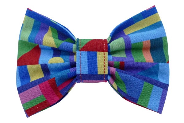 Building Blocks Dog Bow Tie