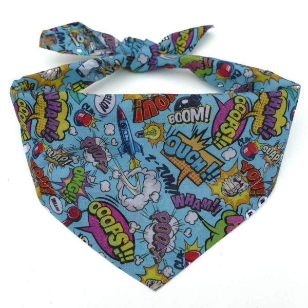 Comic Book Dog Bandana