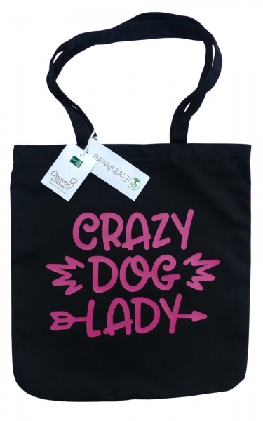 Crazy Dog Lady Printed Heavyweight Shopper Bag