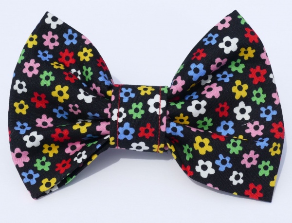 Ditsy Floral Dog Bow Tie
