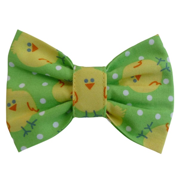 Easter Chick Dog Bow Tie