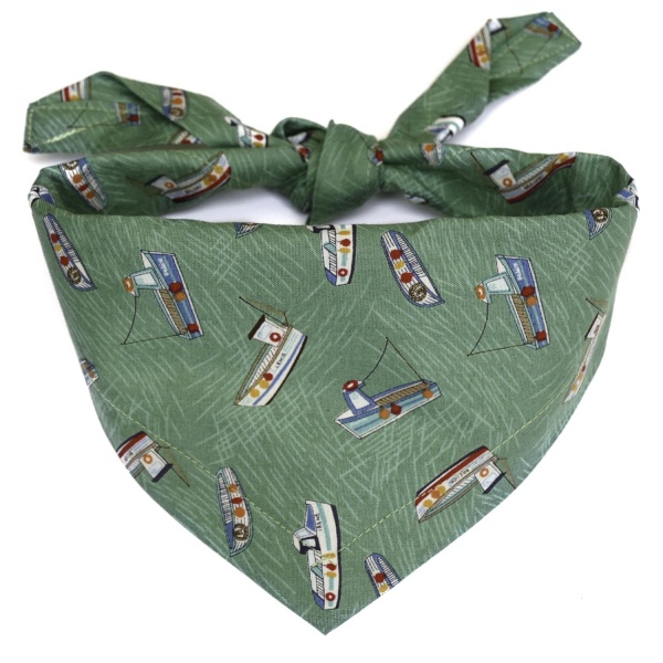 Harbourside Dog Bandana (Storm Green)