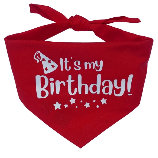 It's My Birthday Dog Bandana