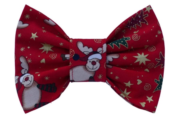 Jolly Reindeer Christmas Bow Tie