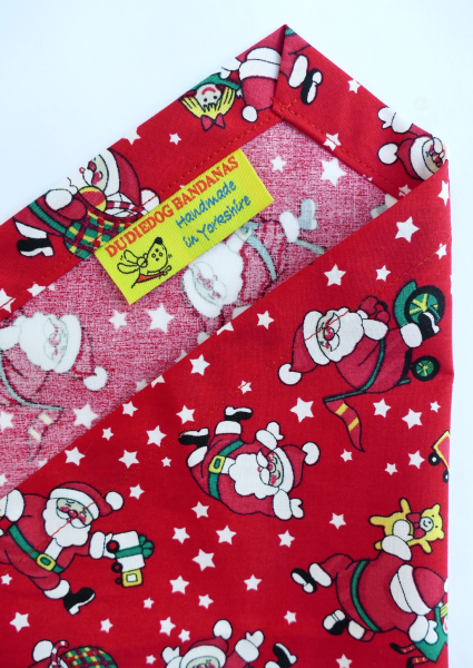 Jolly Santa Christmas Dog Bandana