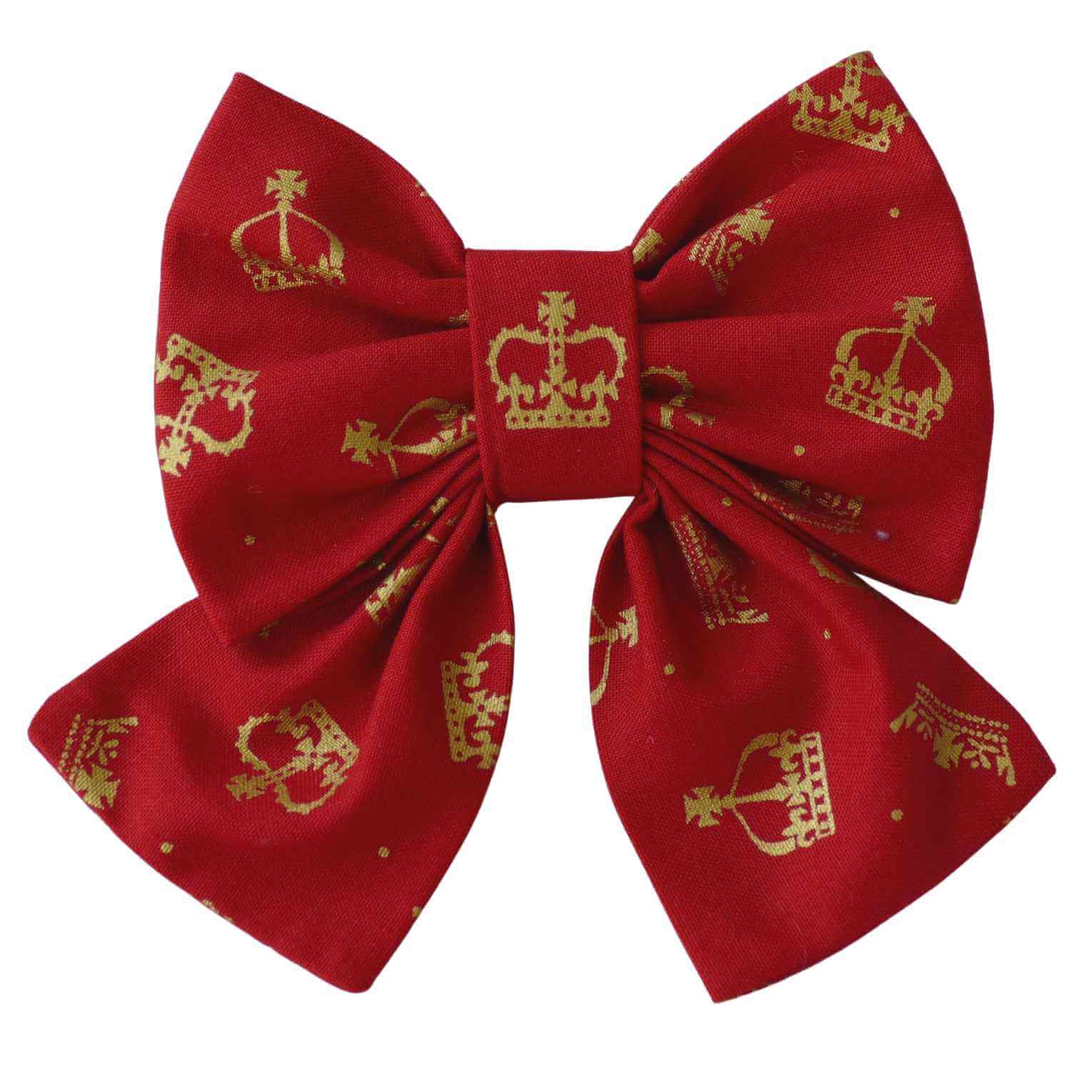Coronation Crowns Sailor Bow for dogs (Regency Red)