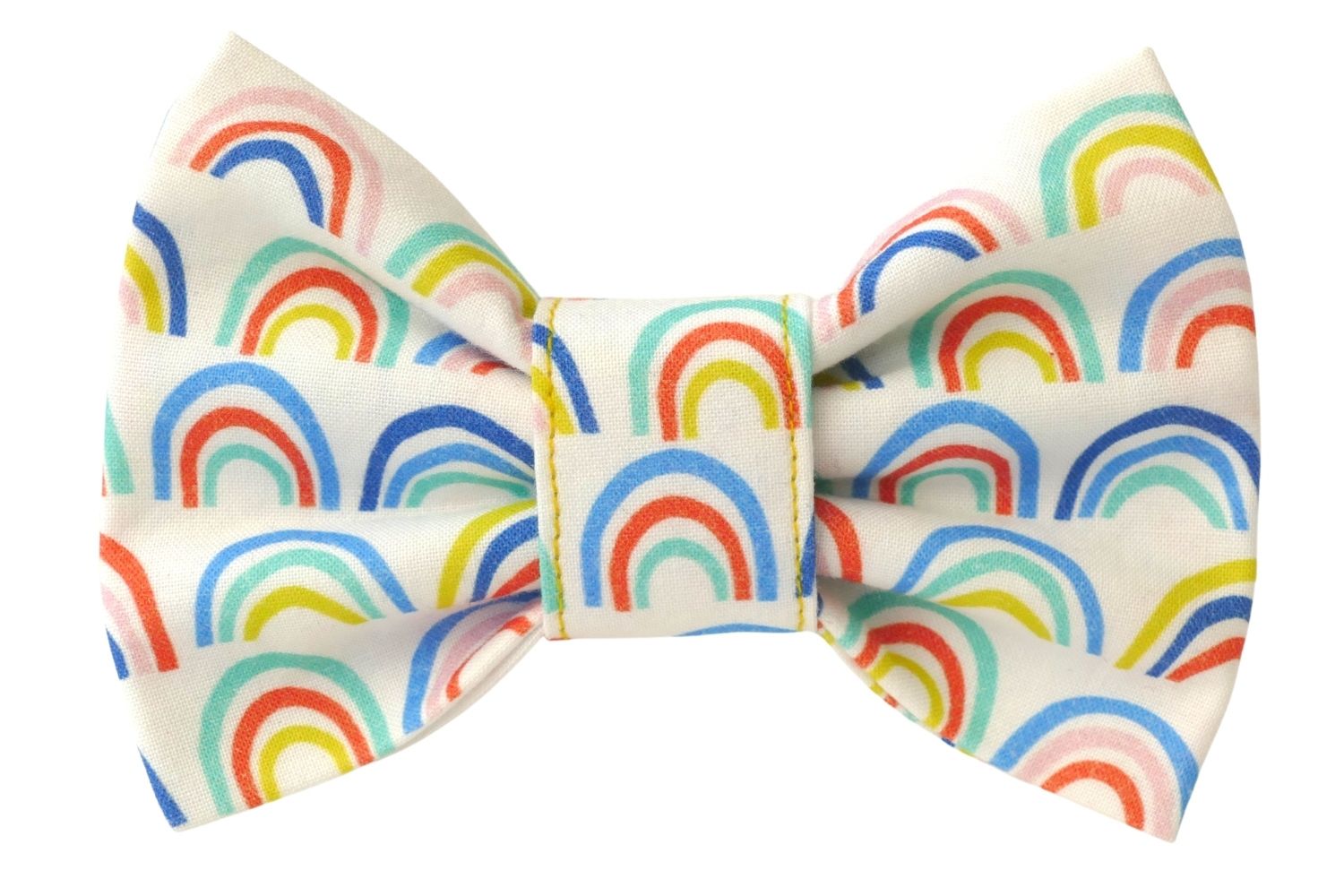 Funky Rainbow Dog Bow Tie