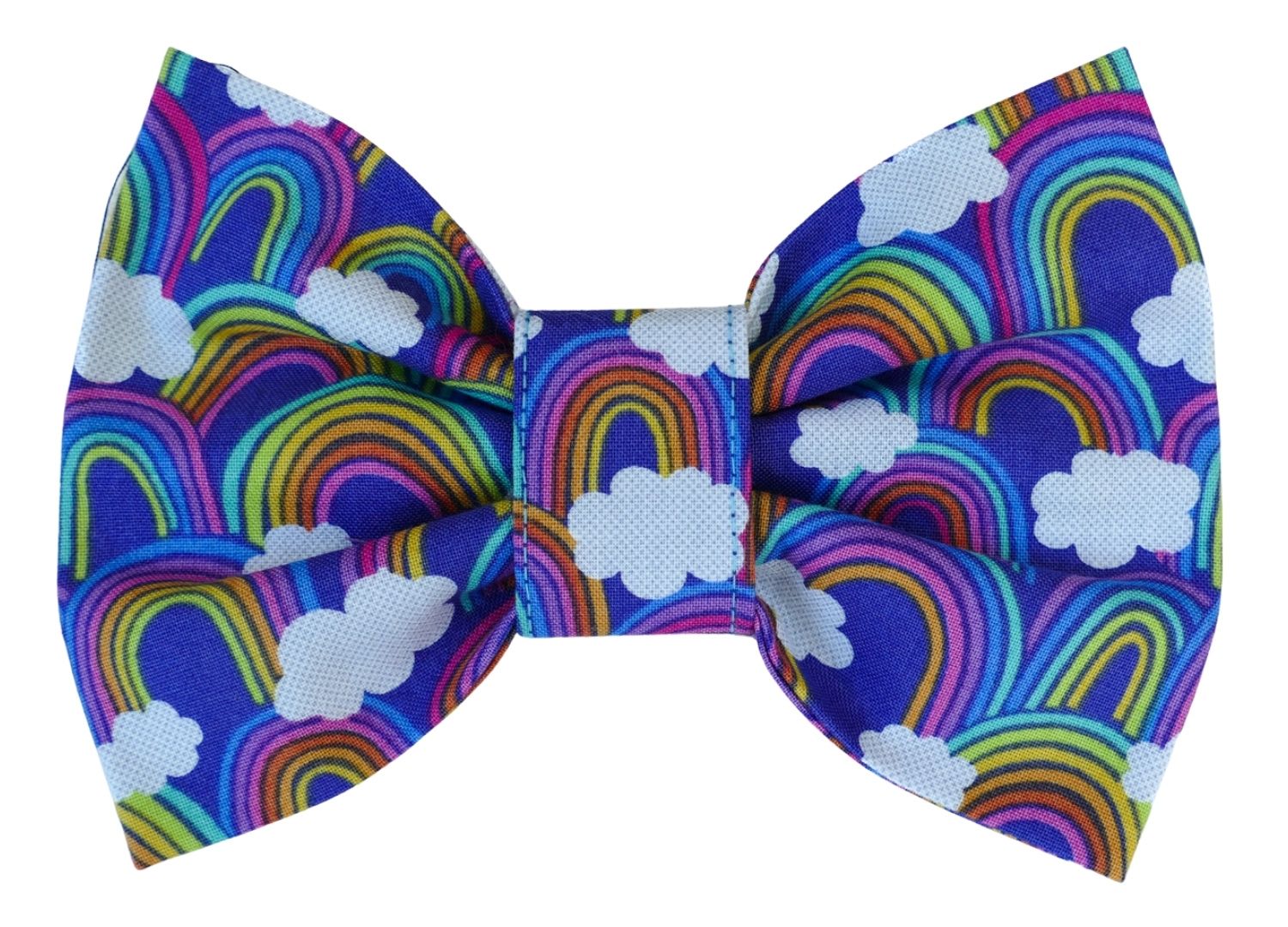 Groovy Rainbow Dog Bow Tie