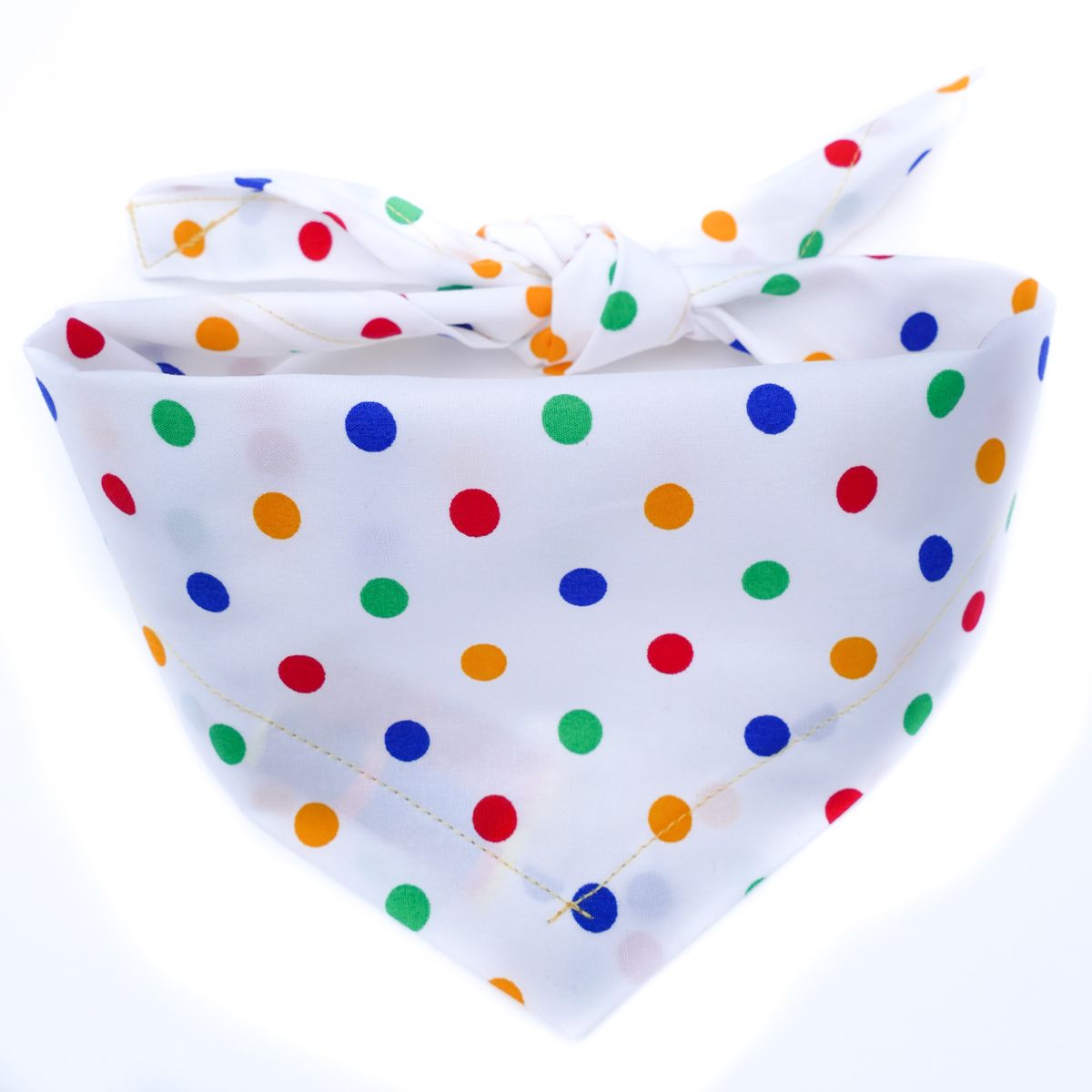 Multi Coloured Polka Dot Dog Bandana