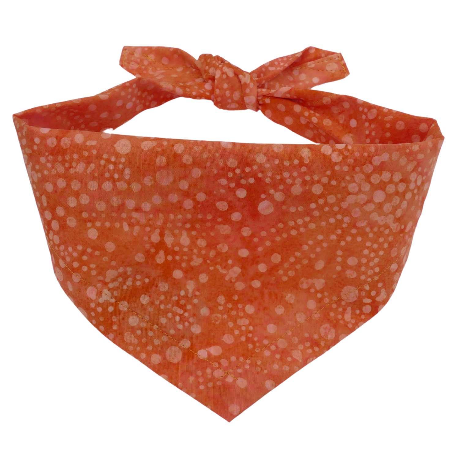 Orange Batik Dog Bandana