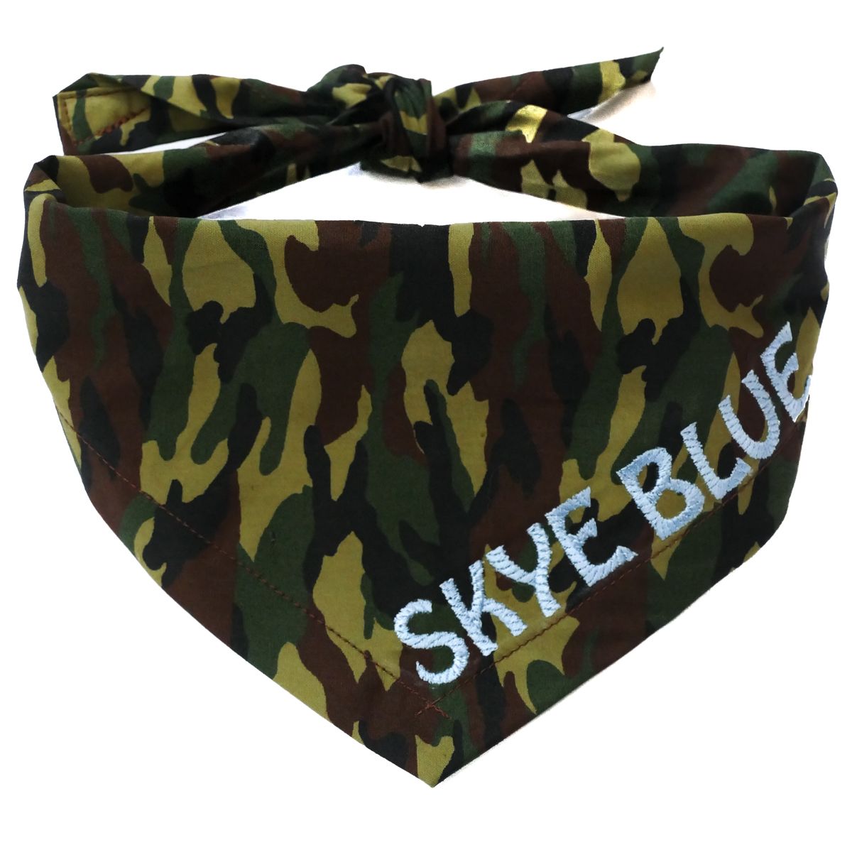 Personalised Jungle Camo Dog Bandana Dudiedog