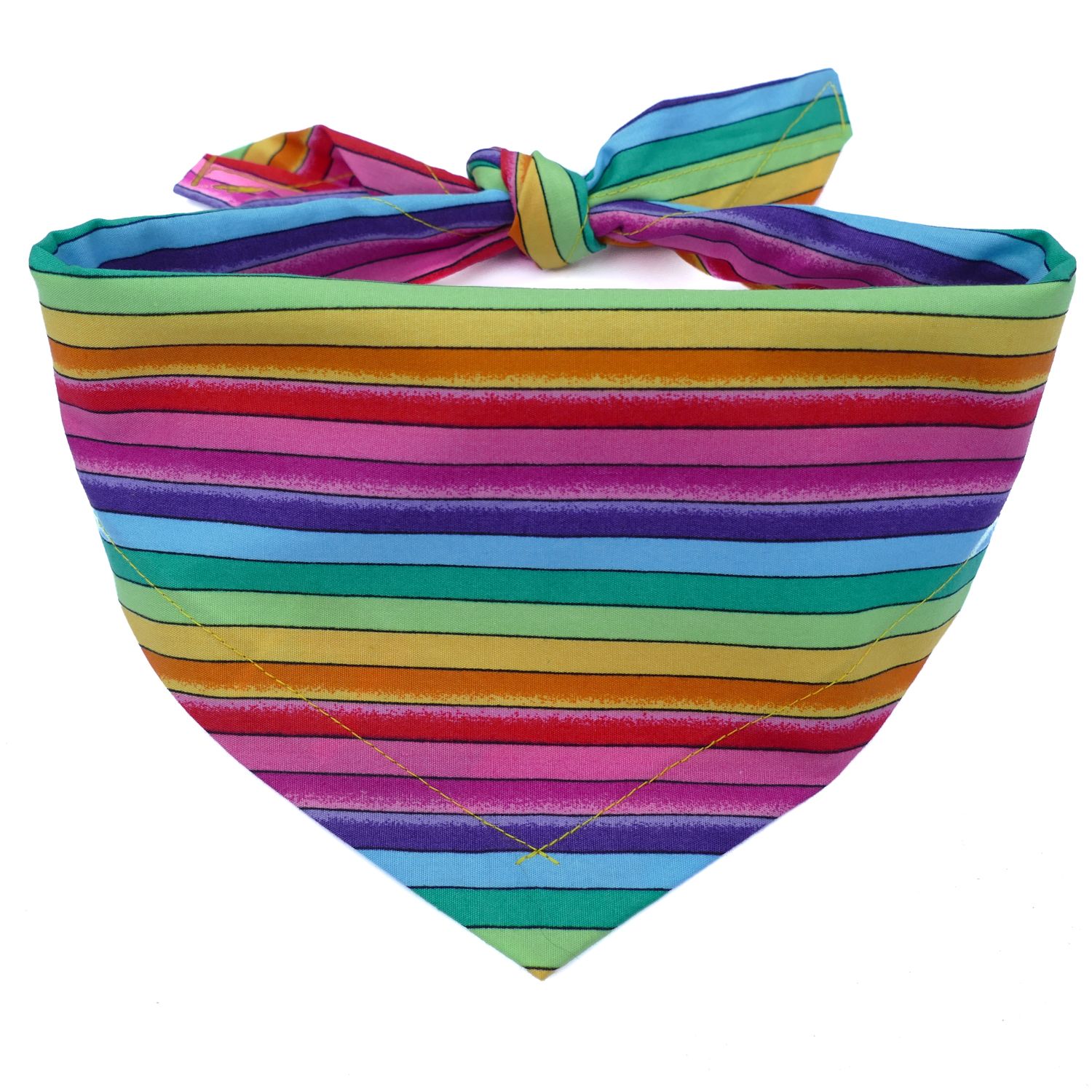 Rainbow Stripe Dog Bandana