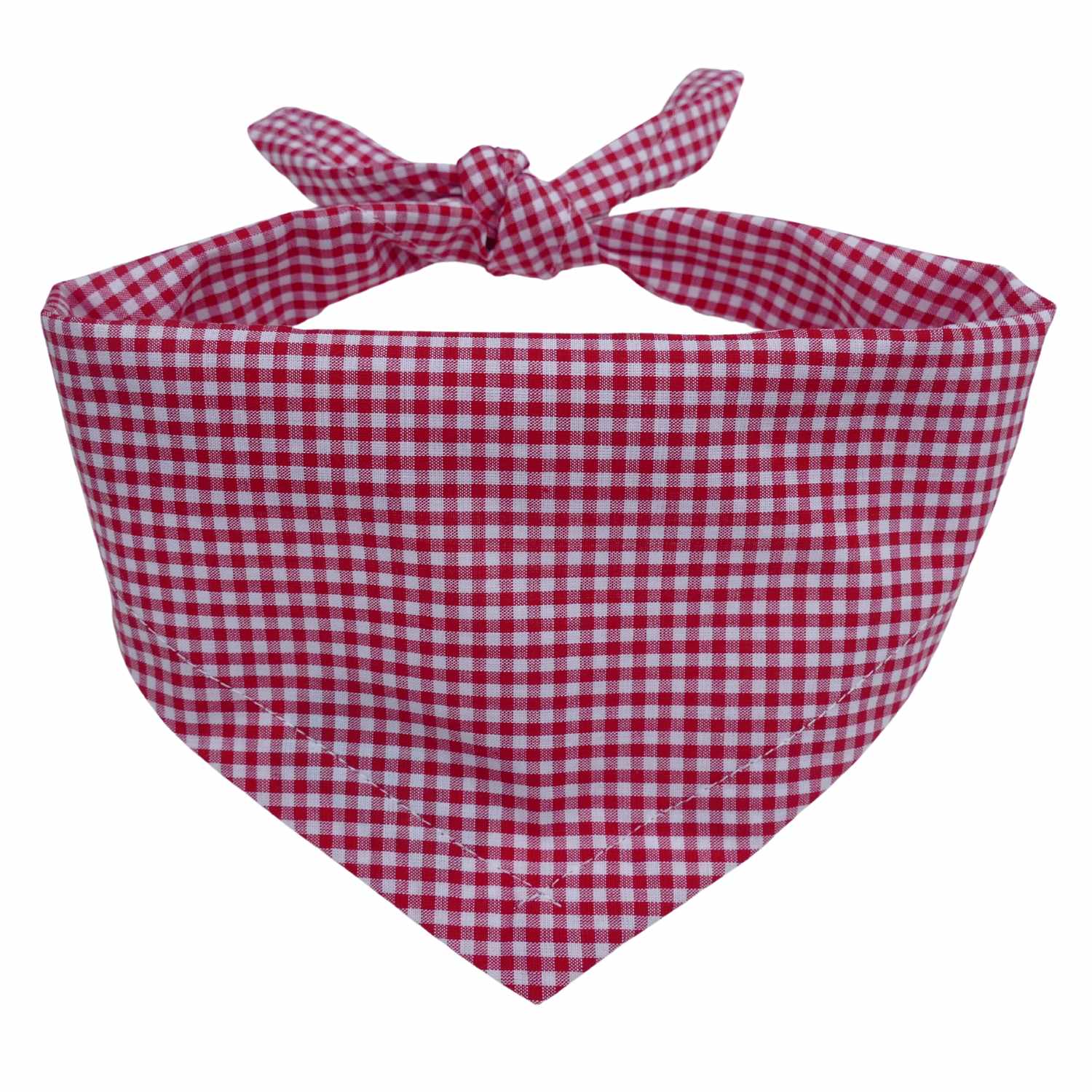 Red Gingham Dog Bandana