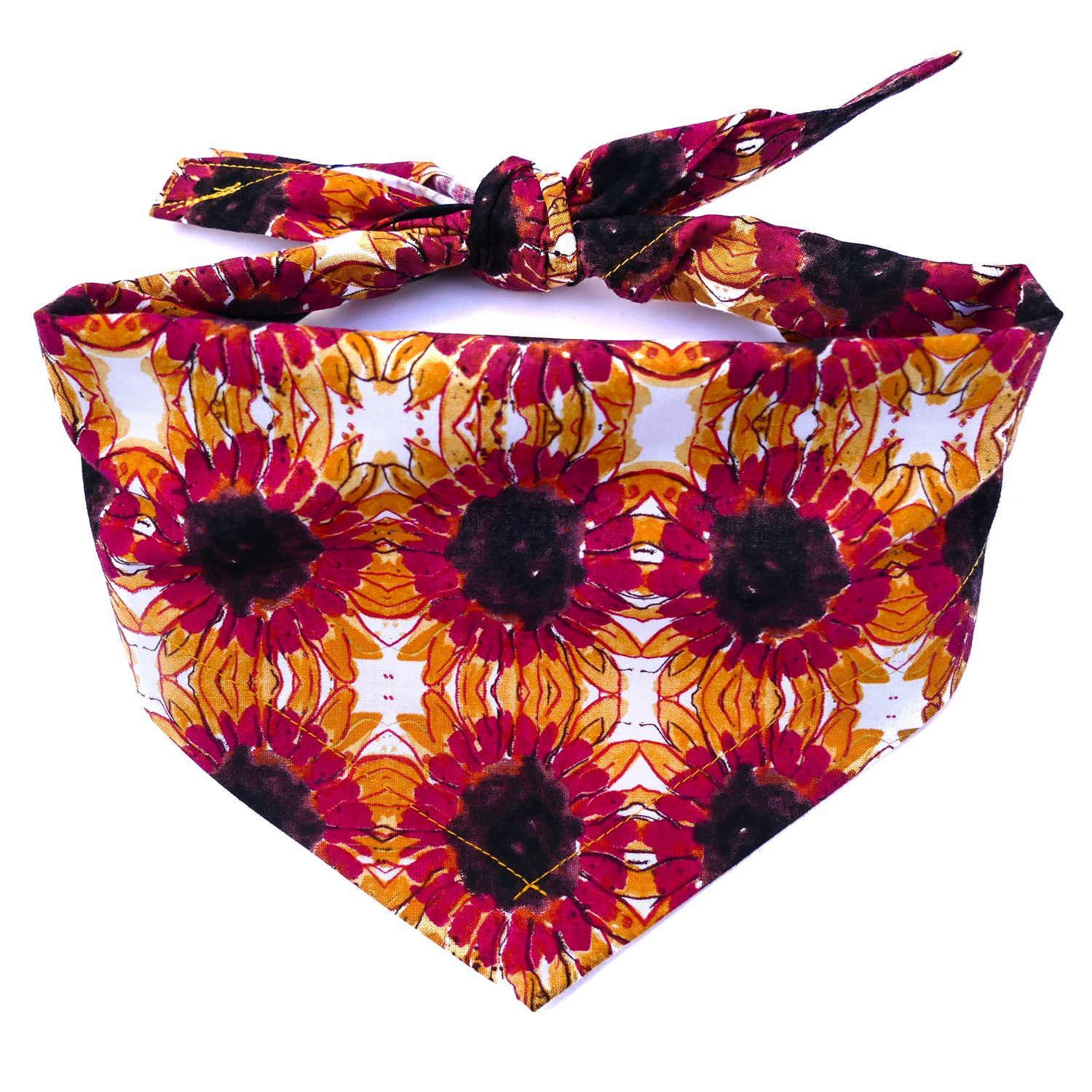 Retro Sunflower Dog Bandana