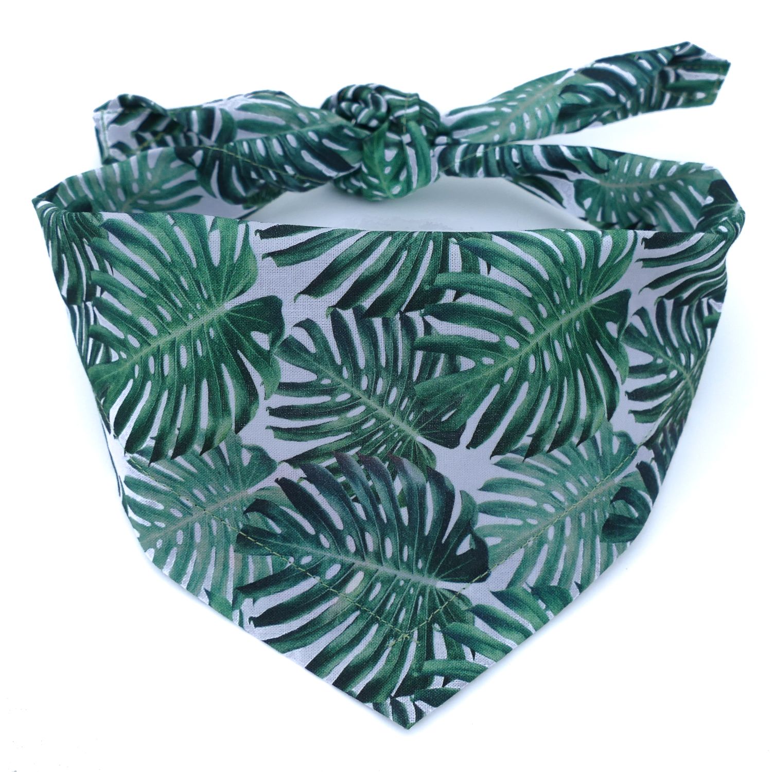 Tropical Palm Leaf Dog Bandana