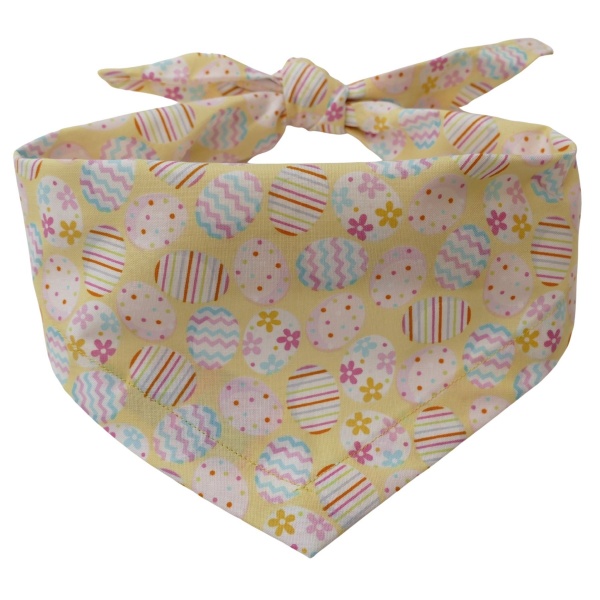 Pastel Yellow Easter Egg Dog Bandana