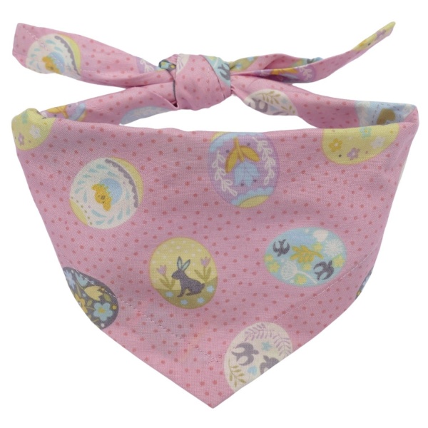 Pink Easter Egg Dog Bandana