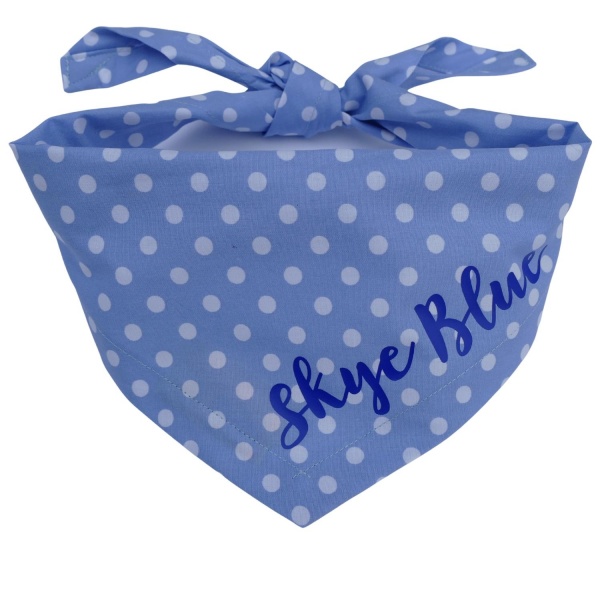 Puppy's First Personalised Bandana (Blue)