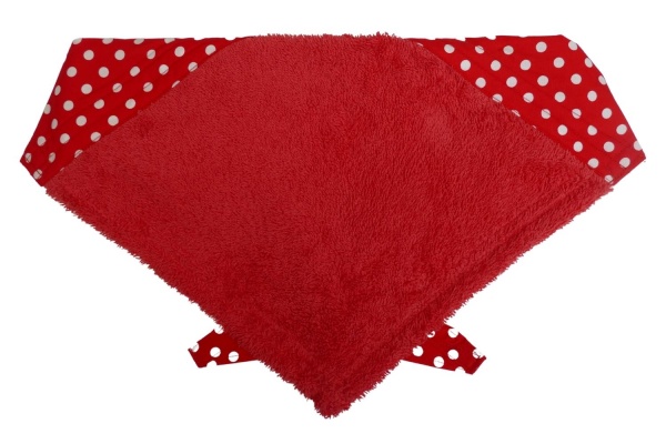 Red Polka Dot Droolbuster Dog Bib