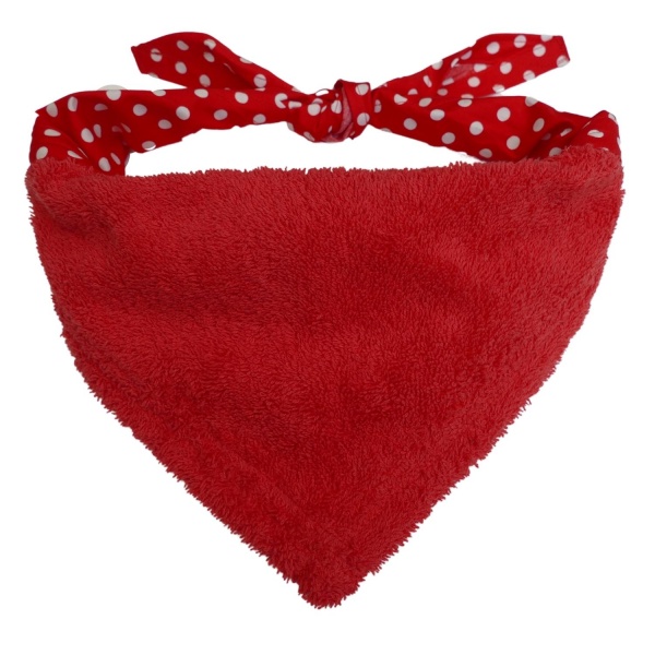 Red Polka Dot Droolbuster Dog Bib