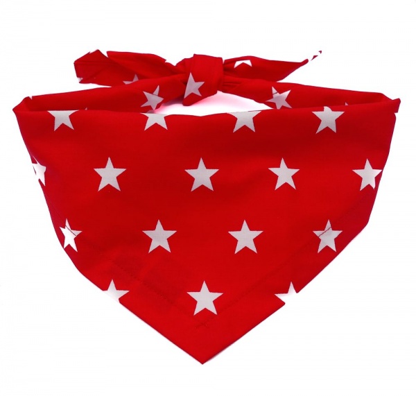 Red Superstar Dog Bandana