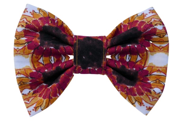 Retro Sunflowers Bow Tie