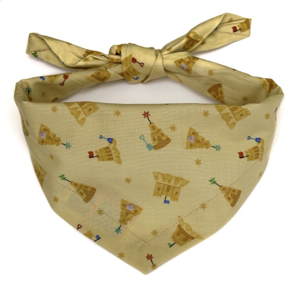 Sandcastle Holiday Dog Bandana