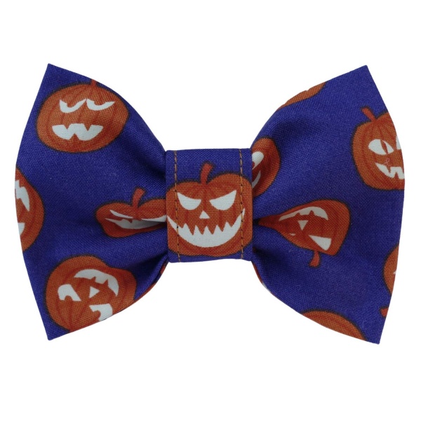 Spooky Pumpkin Halloween Dog Bow Tie