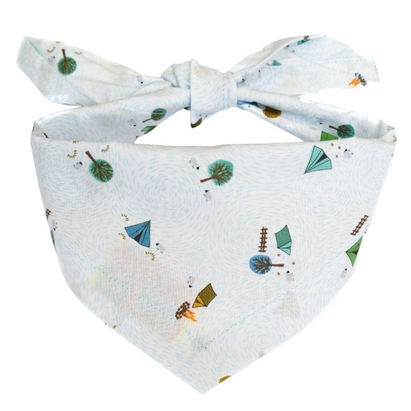 Summer Camp Dog Bandana (Blue)