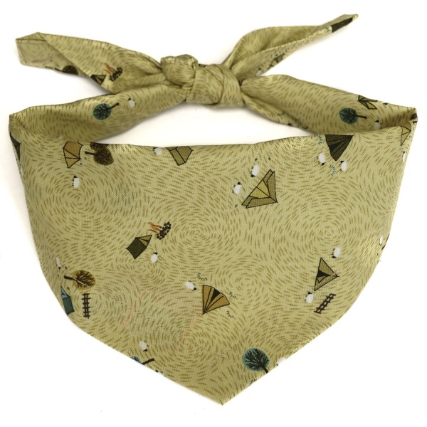 Summer Camp Dog Bandana (Sand)