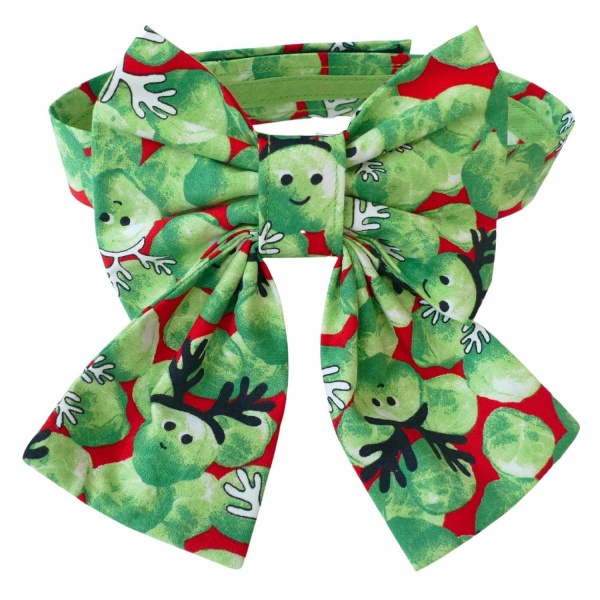 Christmas Sprout Sailor Bow for dogs